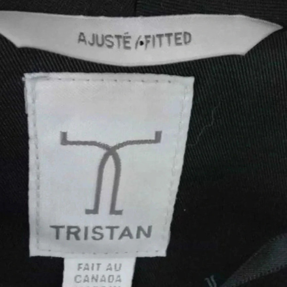 Tristan Black Satin Cropped Blazer - Picture 4 of 6